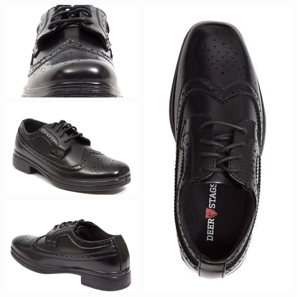 Deer Stags Boy's Ace Dress Wing-Tip Dress Comfort Oxford size 13